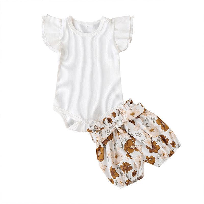 Baby Print Dress Suit / Shorts / Two-Piece Suit - Twinklee