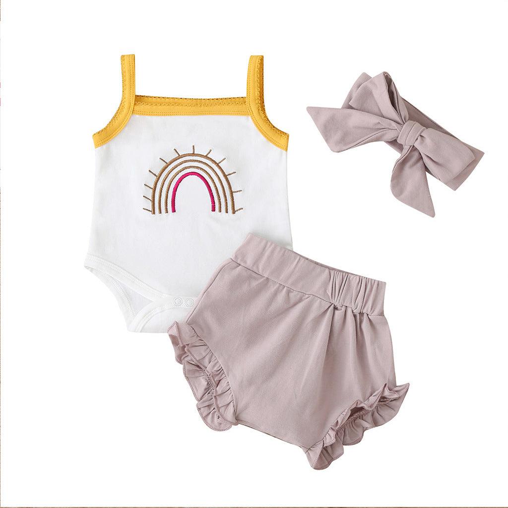 Baby Three-Piece / Sling Shorts Suit / Sling Suit - Twinklee