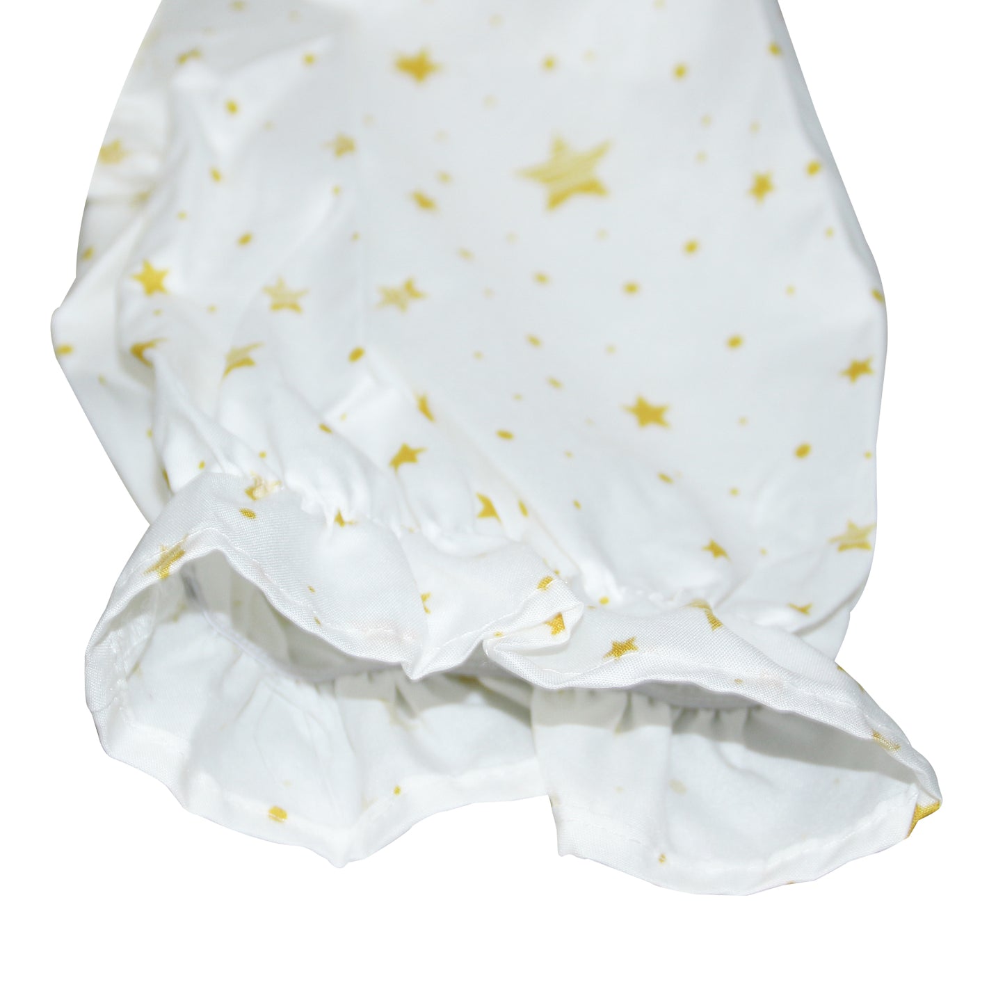 White Star Print Lantern Sleeve Mom-Daughter Matching Princess Dresses