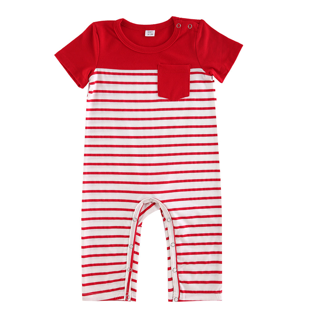 Striped Splicing Dress and T-shirits Family Matching Outfit