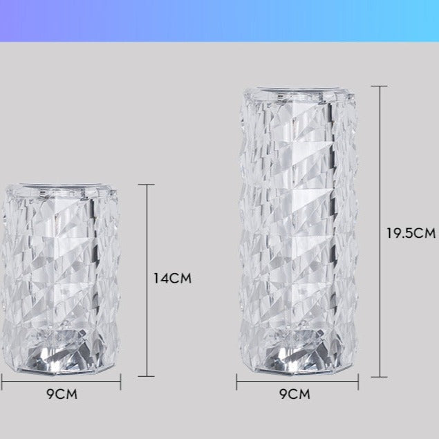 Crystal Table/Bedside Night Lamp