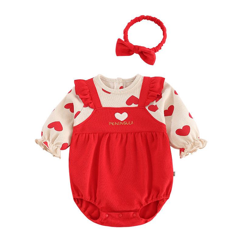 Baby/ Toddler Girl Jumpsuit Two Pieces with Headband - Twinklee