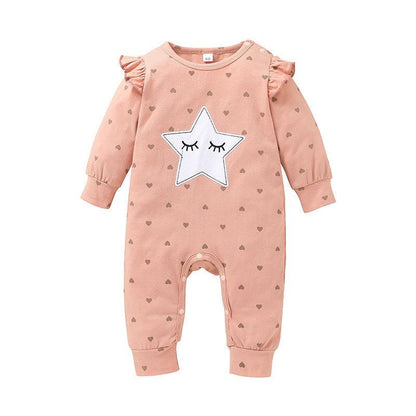 Baby Star Long-Sleeved Jumpsuit Girls Romper - Twinklee