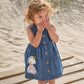 Girls Sleeveless Denim Dress