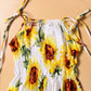 Sunflower Long Dress for Mom and Daughter