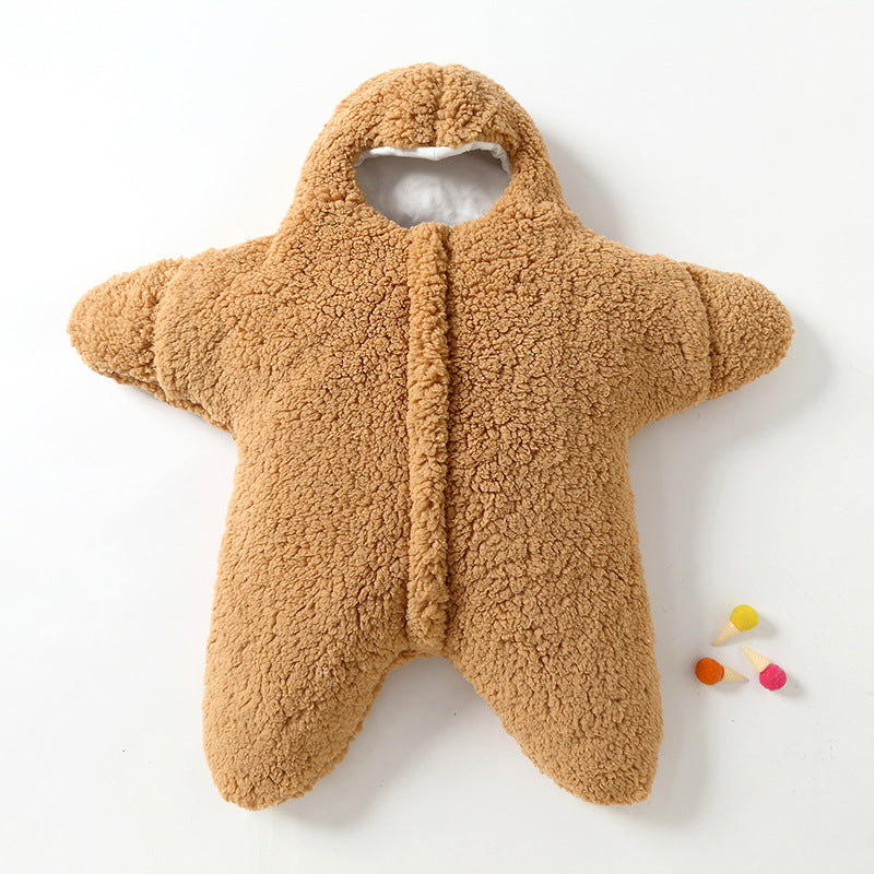 Baby Starfish-shaped Fleece Sleeping Bag