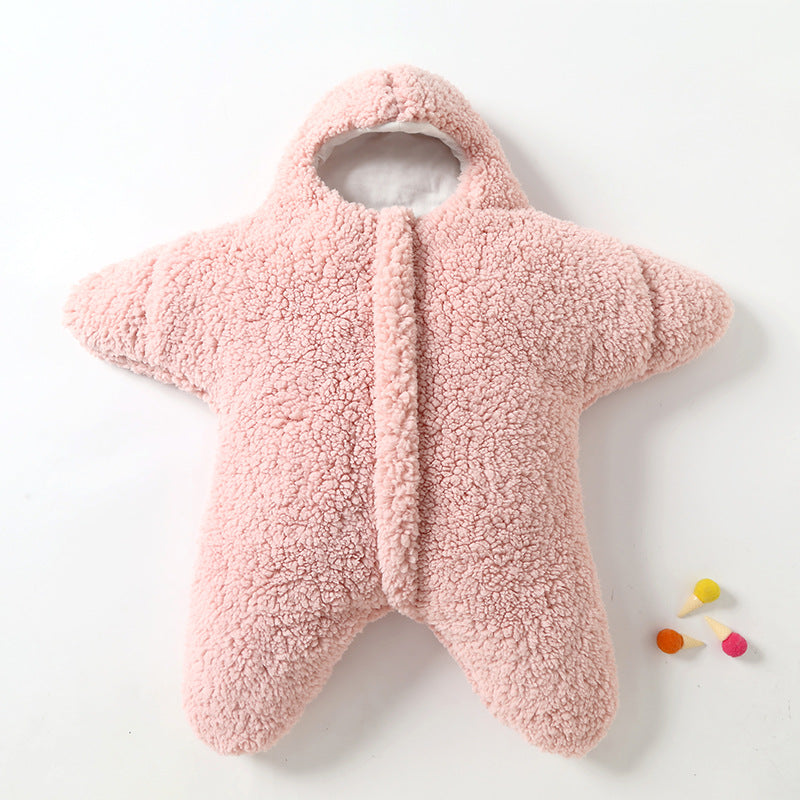 Baby Starfish-shaped Fleece Sleeping Bag