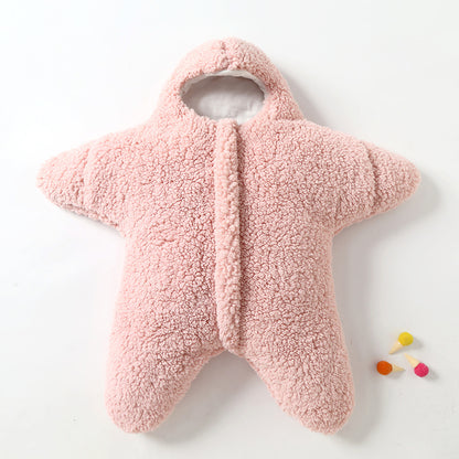 Baby Starfish-shaped Fleece Sleeping Bag