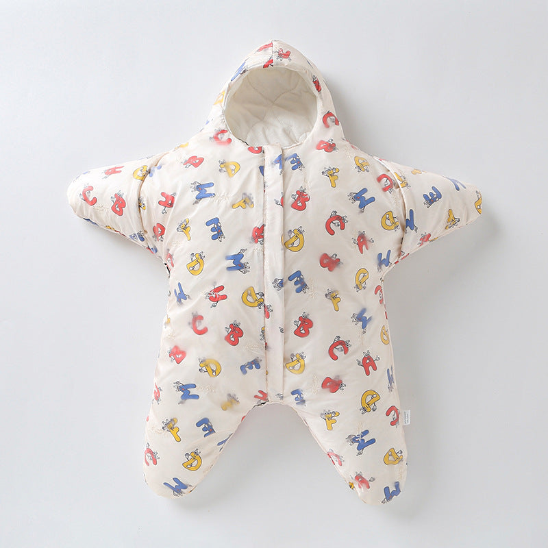 Baby Starfish-shaped Fleece Sleeping Bag