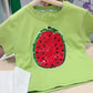 Summer Watermelon/ Strawberry Sequins Discoloration T-shirt